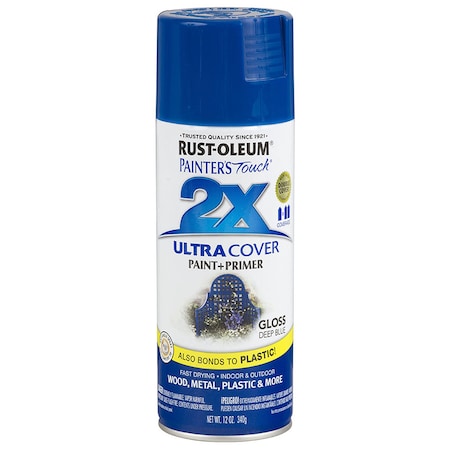Rust-Oleum Spray Paint, Deep Blue, Gloss, 12 oz 249114